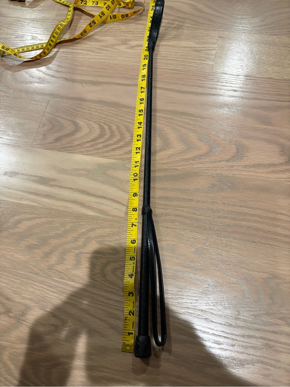 Black Leather Riding Crop - Picture 7 of 8